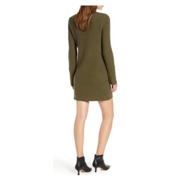 SOMETHING NAVY Fitted Ribbed Mini Tunic Sweater Dress Size XS - Picture 2 of 12